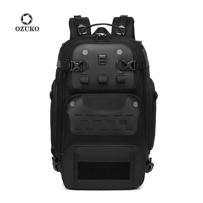 เป้เดินป่า backpack OZUKO กระเป๋าเป้สะพายหลังยุทธวิธีกลางแจ้งกระเป๋าเดินทางกันน้ำความจุสูงกระเป๋าเป้