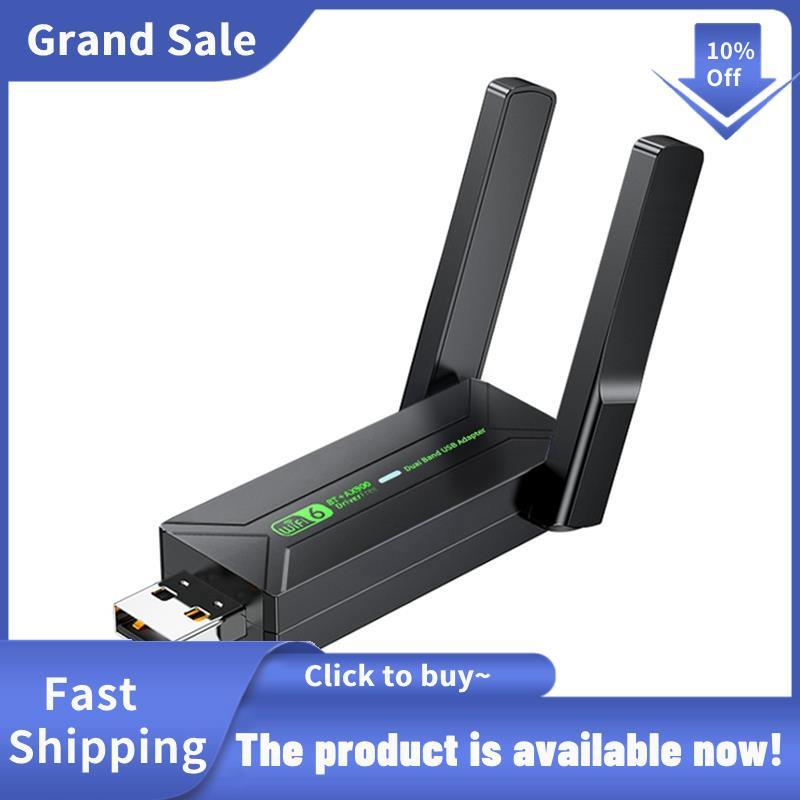 USB WiFi 6 บลูทูธ 5.4 อะแดปเตอร์ WiFi 6 บลูทูธ 5.4 การ์ดเครือข่ายไร้สาย USB WiFi 6 อะแดปเตอร์ Wifi D