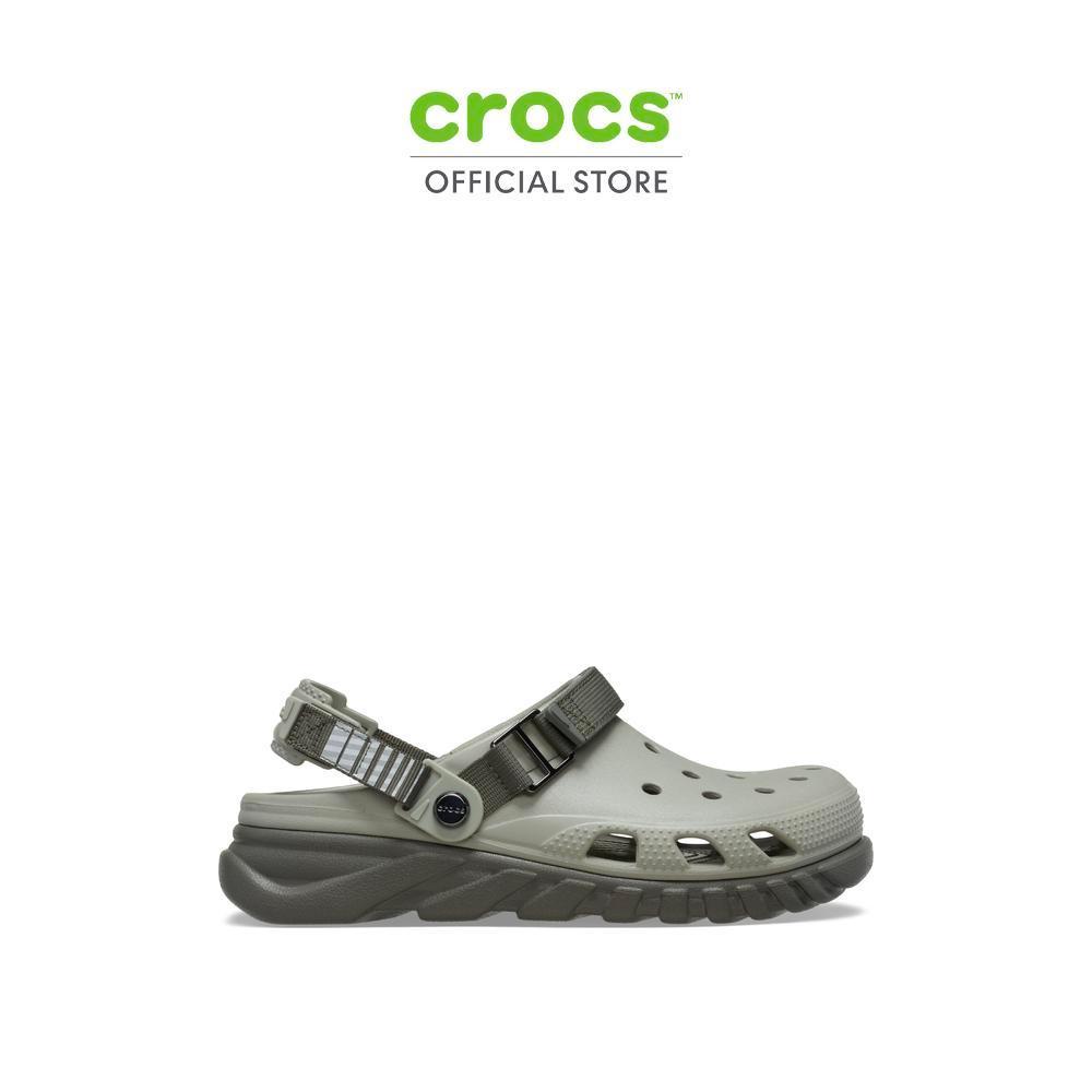 CROCS รองเท้าลำลองผู้ใหญ่ DUET MAX II ADVENTURE UTILITY - DUSTY OLIVE/MULTI