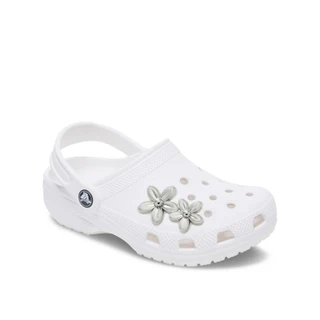 CROCS ตัวติดรองเท้า JIBBITZ™ SILVER DOUBLE FLOWER CLUSTER