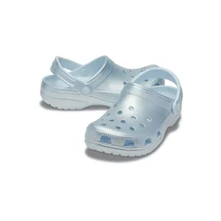 CROCS รองเท้าลำลองผู้ใหญ่ CLASSIC TINTED METALLIC CLOG - SKY ICE