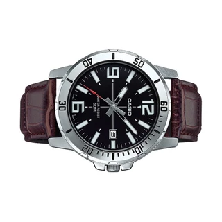 CASIO นาฬิกาข้อมือ CASIO รุ่น MTP-VD01L-1BVUDF สายหนัง สีดำ