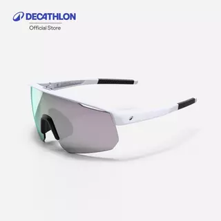 Decathlon Adult Cycling Sunglasses Perf แว่นกันแดดใส่ปั่นจักรยานสำหรับผู้ใหญ่ ประเภท 3 รุ่น Roadr 500 - White