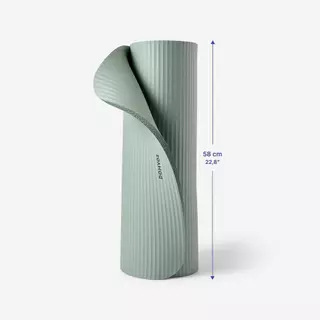 Decathlon 10 Mm Comfortable Pilates Mat เสื่อพิลาทิสหนา 15 มม. ขนาด S รุ่น Comfort - Khaki