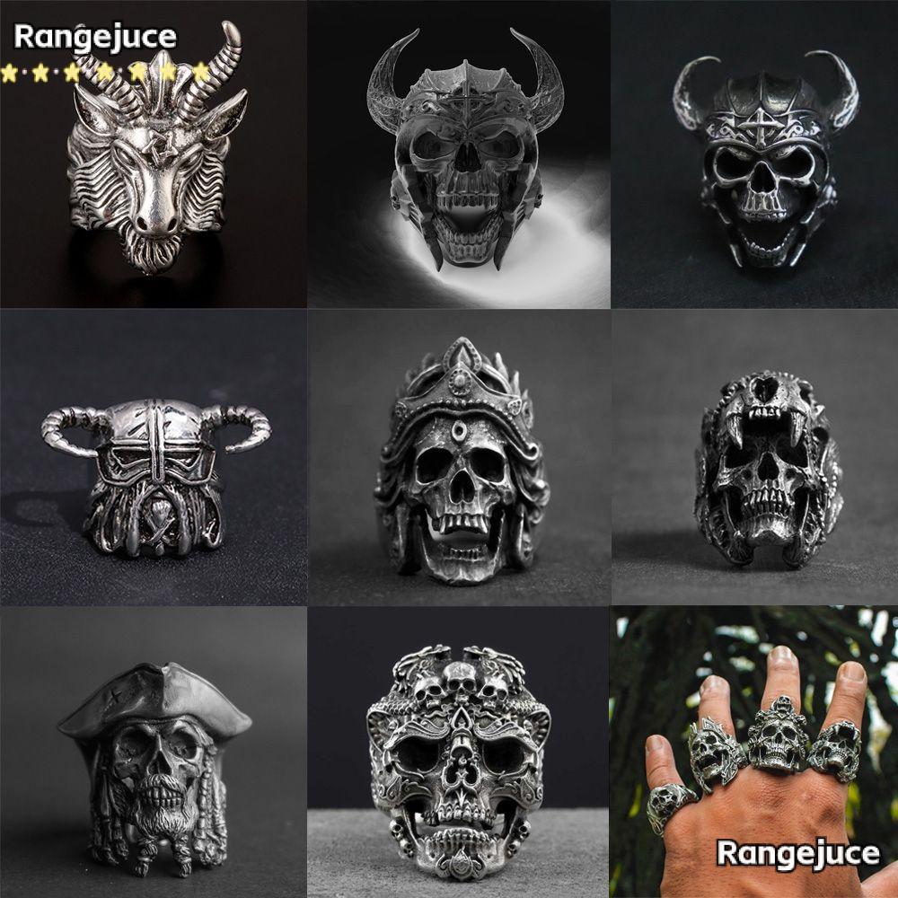 RANGEJUCE Punk Men Warrior Biker Gothic