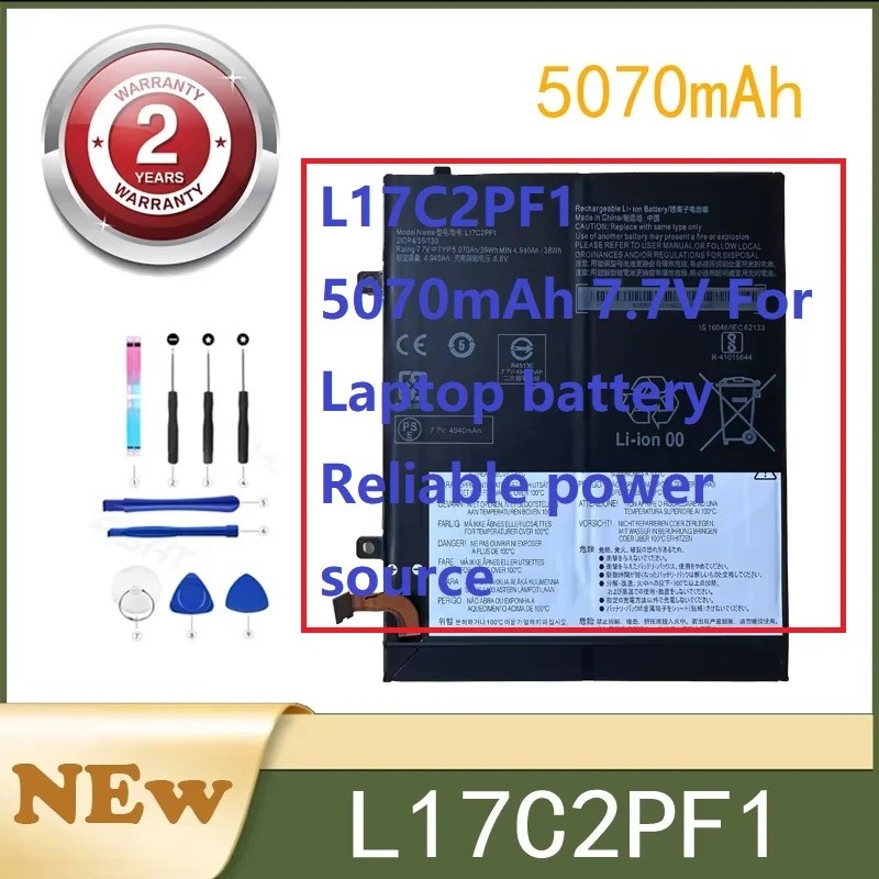 L17C2PF1 5070mAh 7.7V สําหรับแล็ปท็อปแบตเตอรี่ที่เชื่อถือได้แหล่งพลังงาน