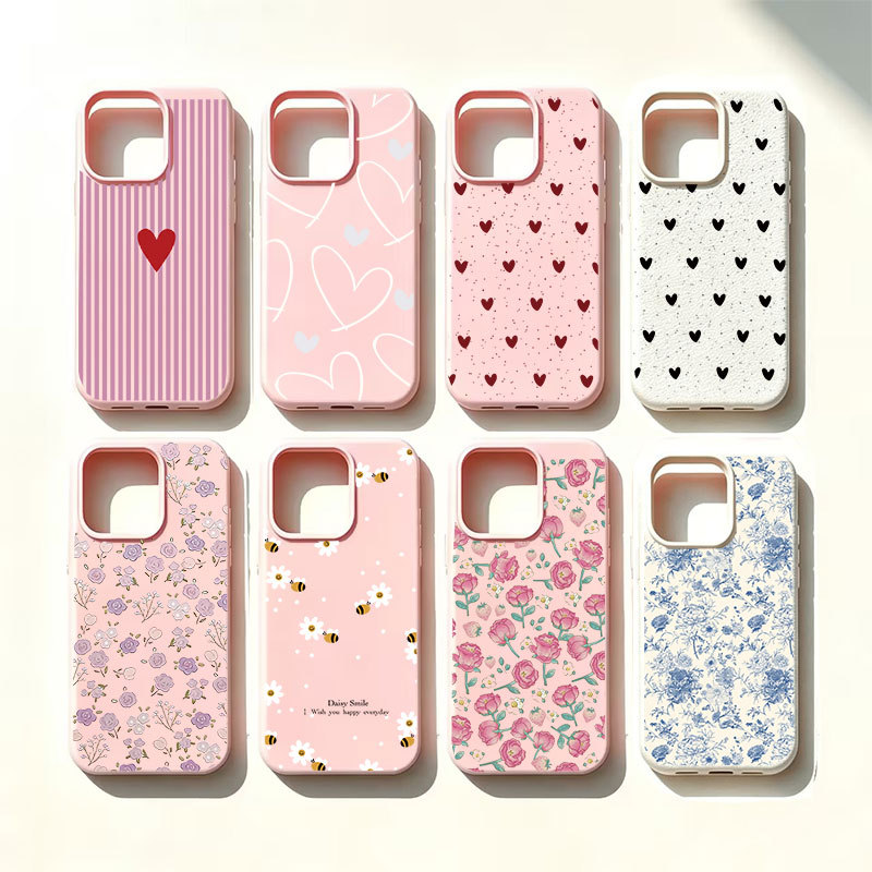 เคสโทรศัพท์สําหรับ OPPO A6C A6X A6S A6 Pro A5 Pro A5X 5G หัวใจหรูหราคู่ Daisy ดอกไม้ฝาครอบ