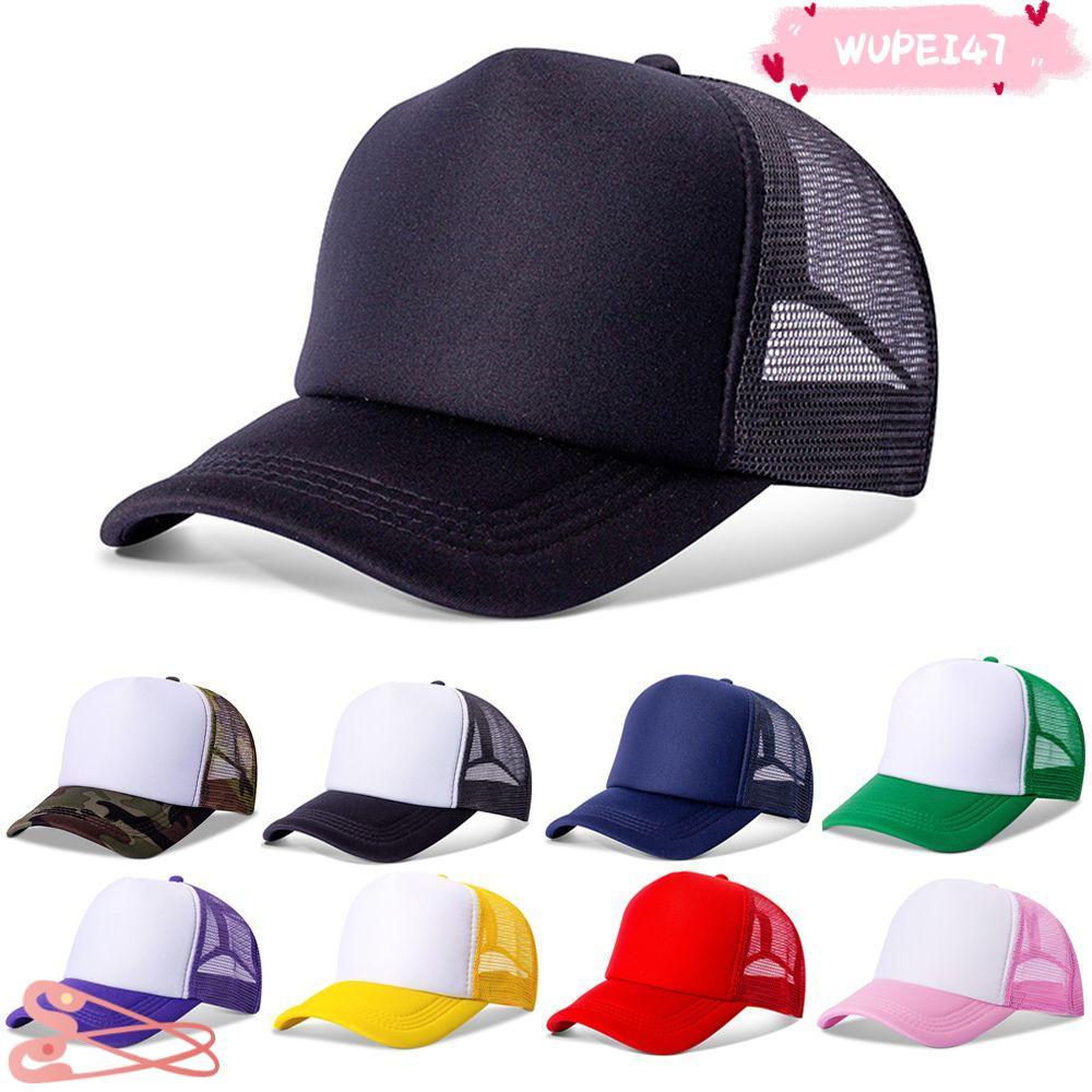 WUPEI47AD Trucker Hat หมวกฤดูร้อนแฟชั่นบุรุษสตรี Snapback