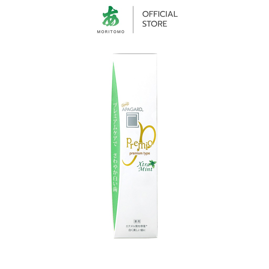 MORITOMO Official - APAGARD Premio Xtra Mint 105 g / ยาสีฟัน สูตรพรีเมียม กลิ่นมิ้นต์ให้ลมหายใจหอมสดชื่น