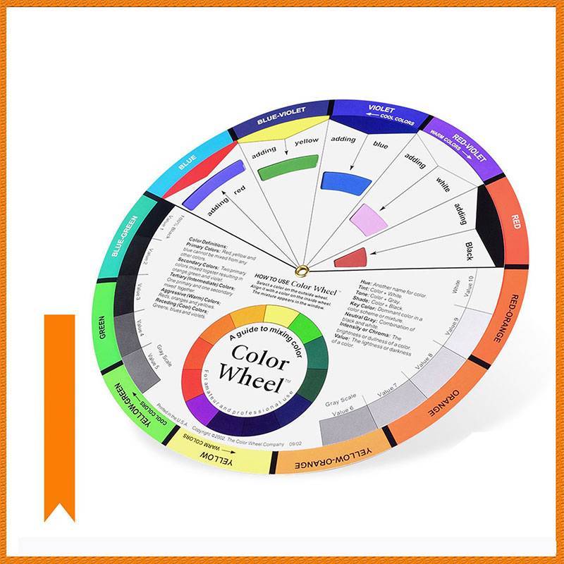 [Kacoom] Professional Paper Card Design Color Mix Wheel Ink Chart Gidance Round TH