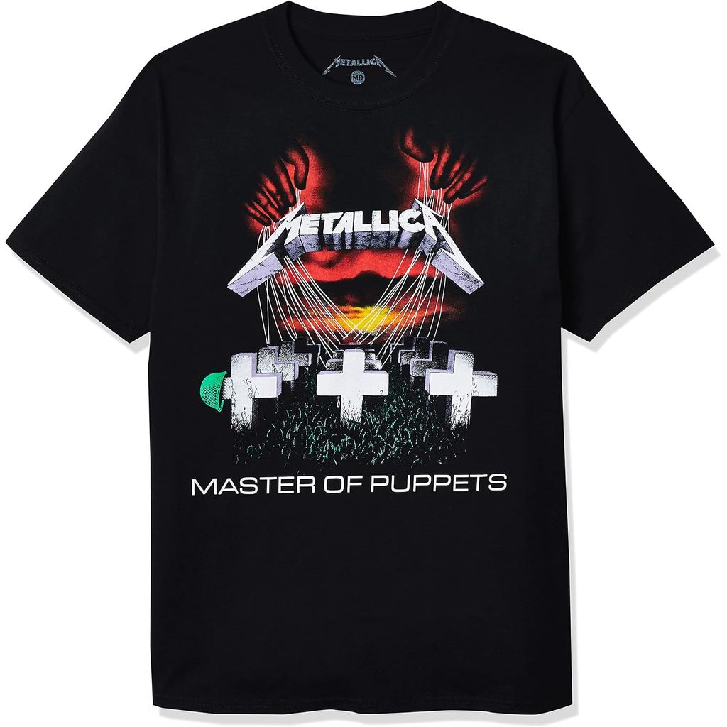 Metallica Mens Metallica Band < Puppet Master > เสื้อยืด