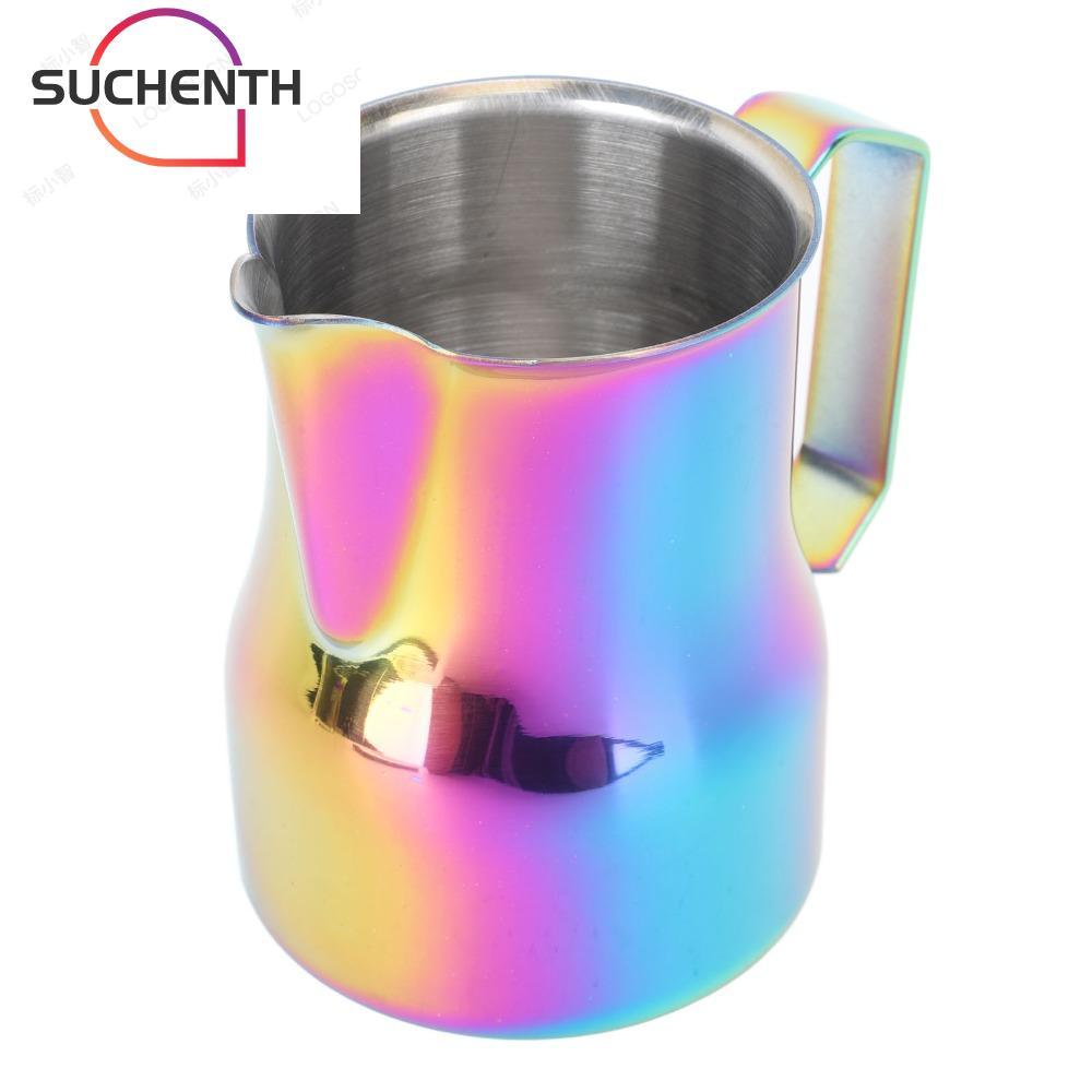 SUCHENCHEN ถ้วยตีฟองนม, 304 สแตนเลส Eagle Spout นม Frothing Pitcher, Precision Pour Spout ปากแหลมหยด