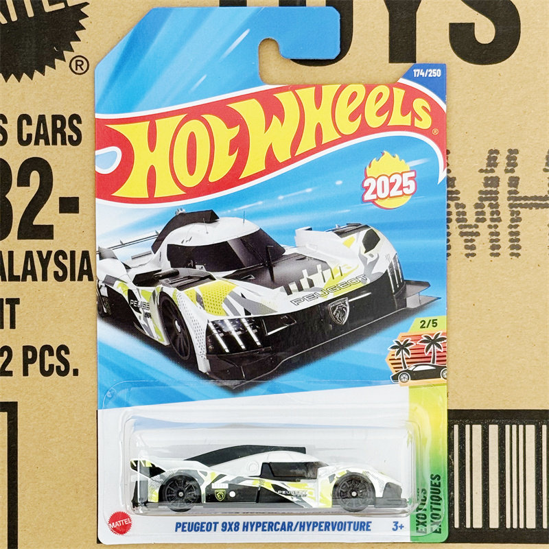 [โมเดลรถขายดี] 174#2025M ล้อร้อน HOTWHEELS PEUGEOT HYPERCAR PEUGEOT 9X8 Supercar