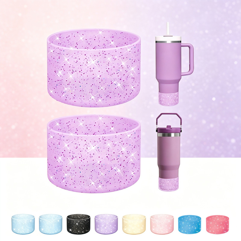 2 ชิ้นซิลิโคน Tumbler ฐานกันชนขนาด 7.5 ซม.หนา 2 มม.Anti-Slip Anti-Sound เหมาะสําหรับ Stanley 20/30/4