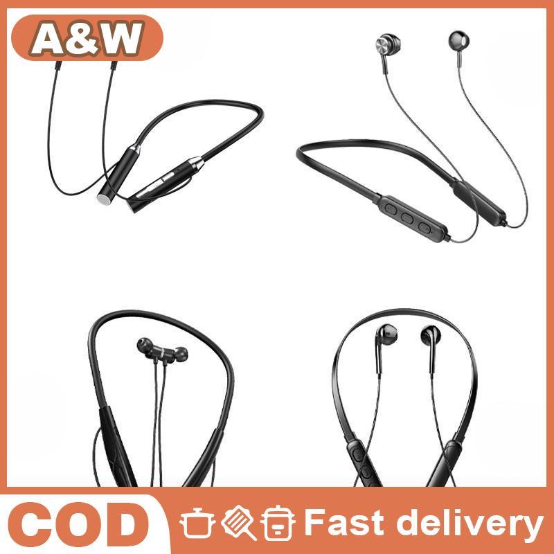 หูฟัง หูฟังไร้สาย Magnetic Sport สายคล้องคอคอแขวน TWS หูฟังไร้สาย Blutooth พร้อมไมโครโฟน