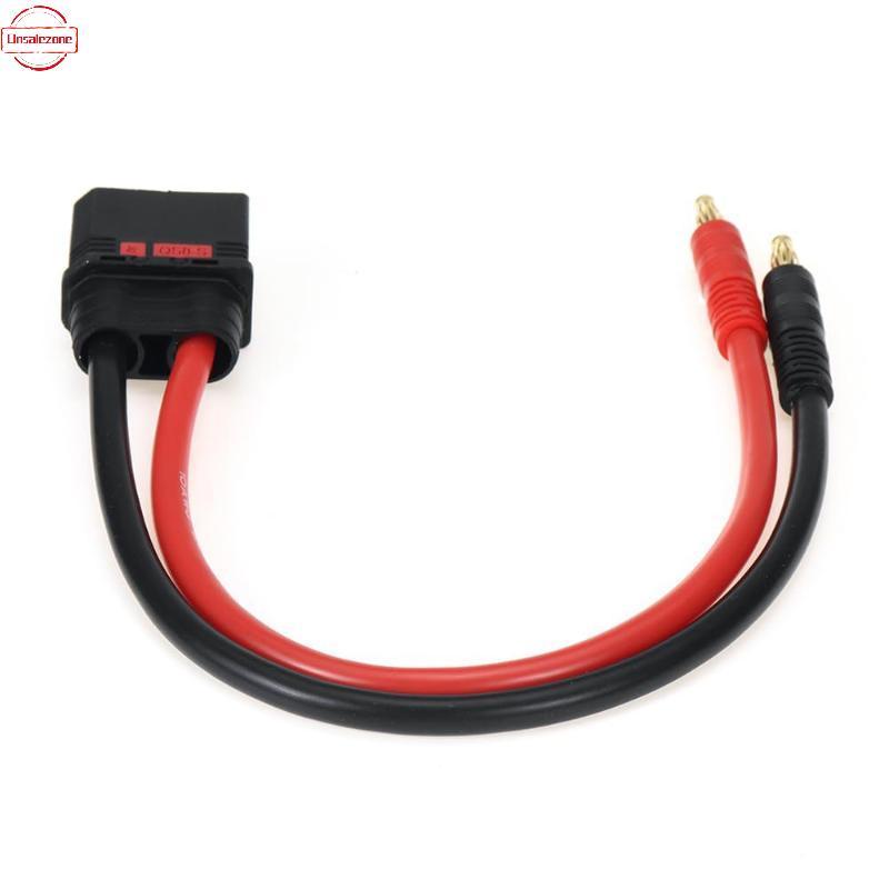 OZTH ชาย 4 มม.Bullet Banana Plug สายชาร์จ 10AWG 30 ซม. QS8 Heavy Duty สายชาร์จตะกั่ว Vary