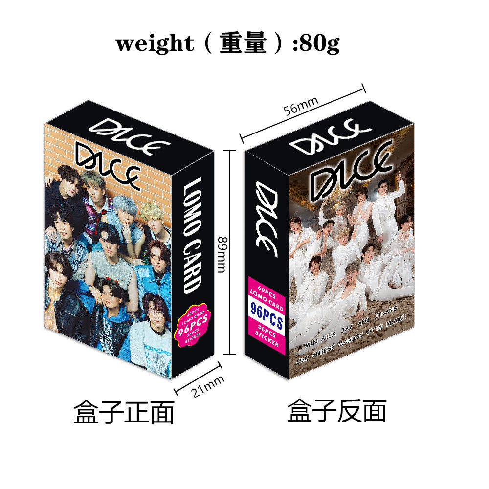 96 Thai Star DICE Photocards Star Support Photocards การ์ด LOMO พิมพ์สีสองด้าน