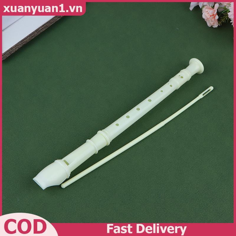 XUAN 1 PC Professional แปดรู Treble ยาวขลุ่ย Soprano Recorder Clarinet เกรดอาหาร PP Recorder ขลุ่ย W