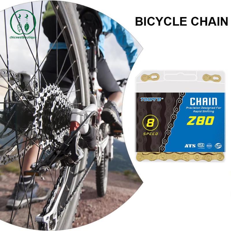 [Chicnest] 6-7-8S-Z80 116L Gold Bike Chain จักรยานเสือภูเขาโซ่ทอง Quick Release Link BU