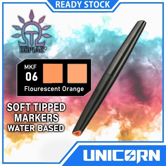 DSPIAE Marker Flourescent Orange MKF-06 Soft Tipped Panel Line Lining Gundam Fluorescent