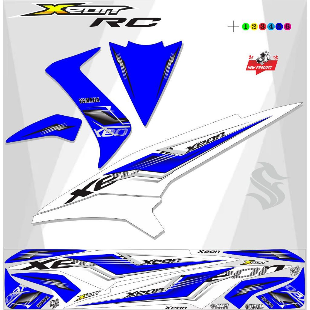 YAMAHA XEON RC MOTORCYCLE STRIPING