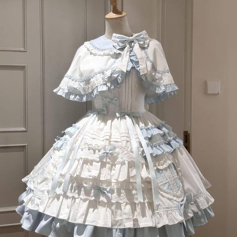Lolita Dress jsk Daily Dress Princess lolita Girl Sweet Cloak