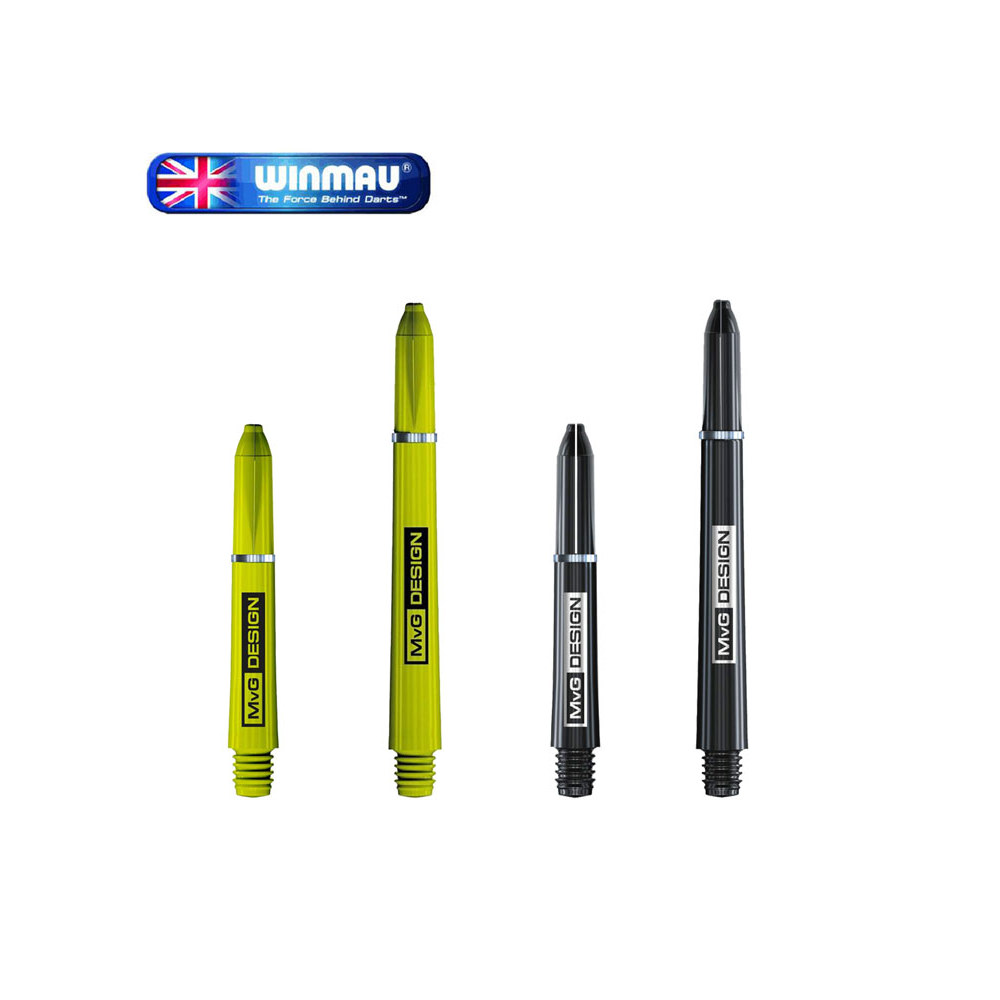 WINSMAU MvG ออกแบบไนลอน Fangewen โลโก้สีเขียวไนลอน Dart Shaft สีดํา Dart Shaft