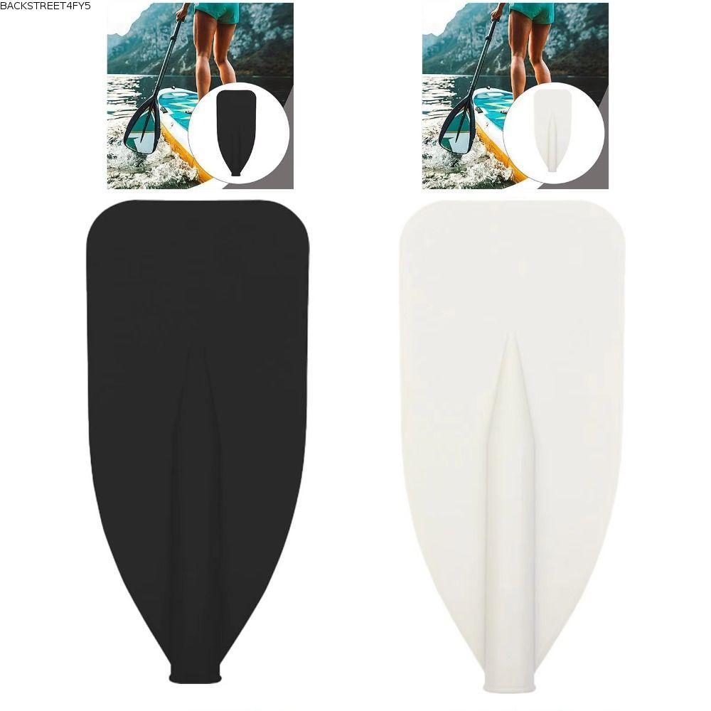 BACKSTAGEEET4FC3 Kayak Paddle Blade,น้ําหนักเบาโค้งรูปร่างCanoe Oarเปลี่ยน,สะดวกเปลี่ยนส่วนทนทานABSห