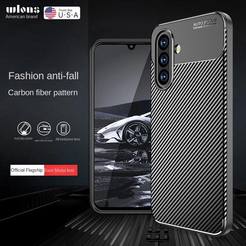 CASE SAMSUNG A17 5G / A27 5G / A37 5G / A57 5G AUTOFOCUS NEW SILICONE FIBER CARBON SLIM FIT CASE