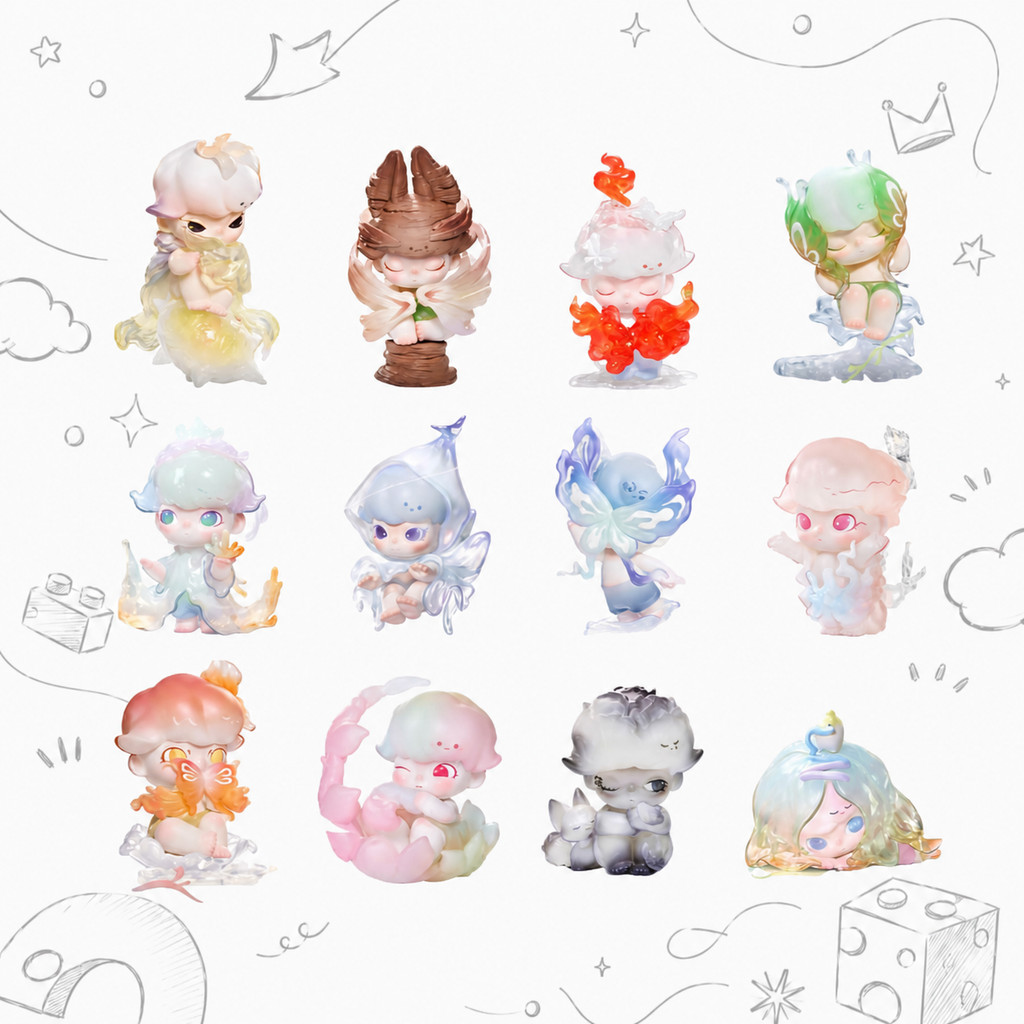 POPMART DIMOO Natural Shape Series Mystery Box ของเล่นตกแต่งของขวัญ
