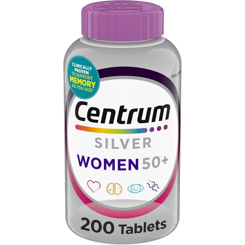 Centrum Silver Womens Multivitamin for Women 50 and Over, 200 เม็ด