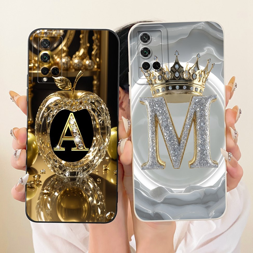 สําหรับ Huawei Nova 5T กรณีความงามหรูหราตัวอักษรแฟชั่น Crown 2D ทาสีปลอก YAL-L21 YAL-L61 YAL-L71 YAL