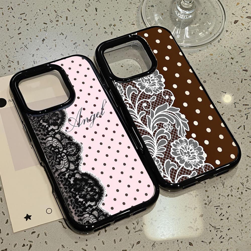 Floral เคส For iPhone 13 17 14 Pro Max 11 16 15 12 Air 16ProMax 13ProMax เคสอะคริลิคกันกระแทกสุดหรูแบบเต็มจอ