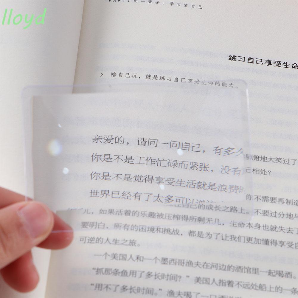 LLOYD แว่นขยายสําหรับอ่านหนังสือหนังสือพิมพ์ทําจากพลาสติกแว่นขยายแบบพกพา