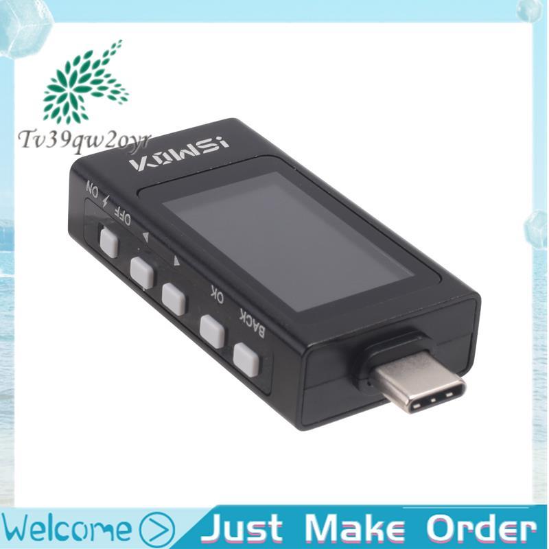 KWS-X1 Type-C Tester DC 3.3-36V 0-12A Digital Voltage Current Detection Meter จอแสดงผล IPS Fast Char