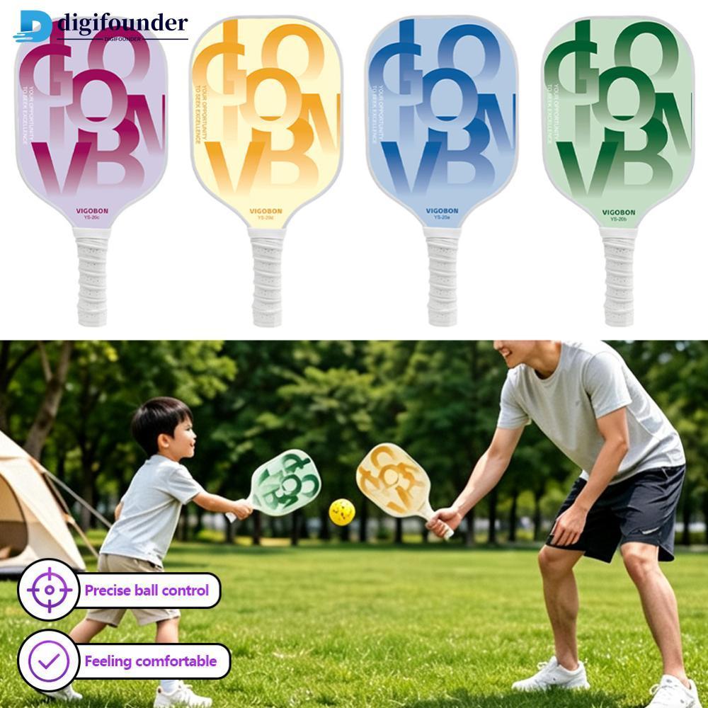 DIGIFOUNDER Pickleball Paddle Ergonomic Grip Design สําหรับพื้นผิวด้านเพิ่ม Power และ Spin Sports En