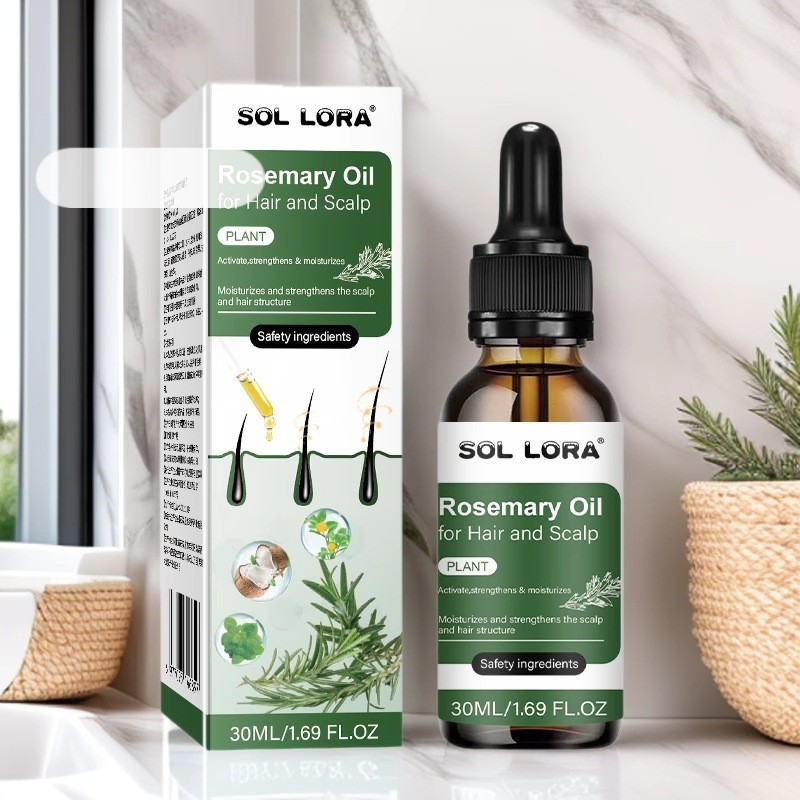 สินค้าใหม่ SOL LORA Hair End Rosemary Oil Rosemary Essence Nourishing Hair Care Essential Oil Hair C