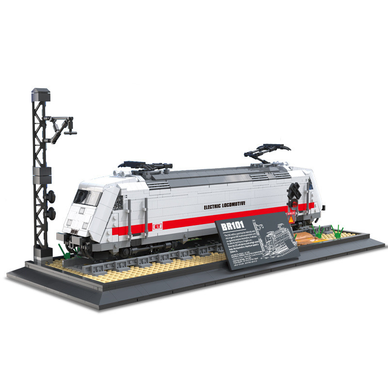Reobrix 66802 1928PCS รถไฟเครื่องประดับชุด Building Block ชุดพลาสติก ABS DIY ของเล่นเพื่อการศึกษา 1: