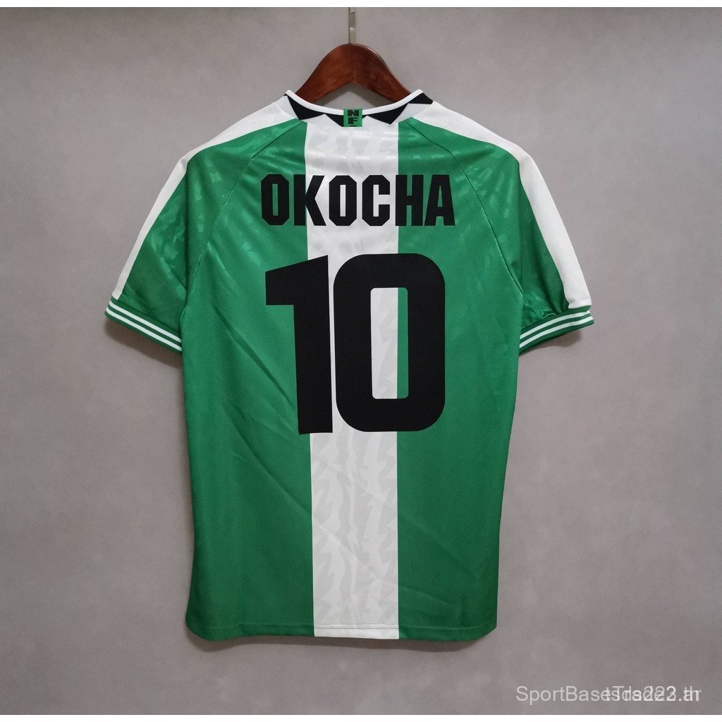 SS+1996 Nigeria Player Edition คุณภาพสูง Retro Home เสื้อฟุตบอล OKOCHA ที่กําหนดเอง SSS+4CDQ