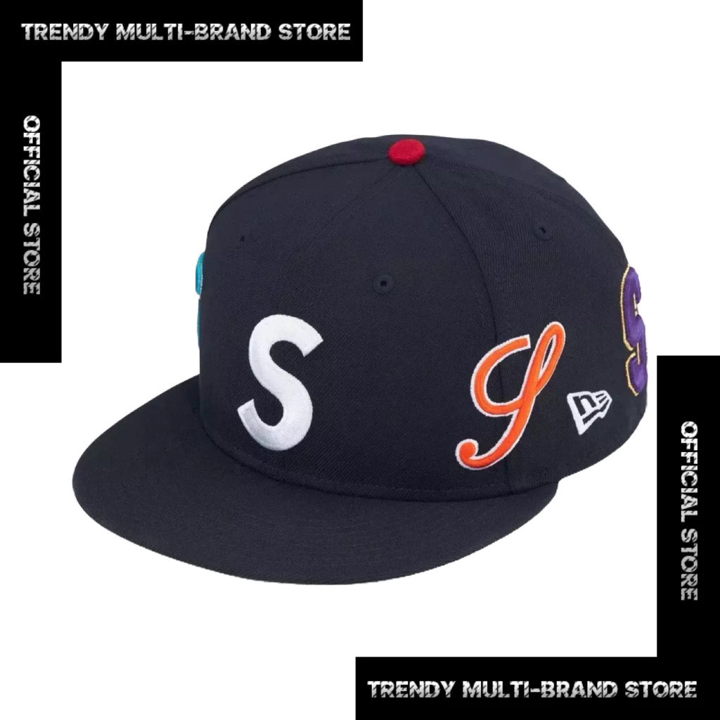 หมวก Supreme Mlb Teams Box Logo New Era 59fifty Cap ทั้งสองเพศ