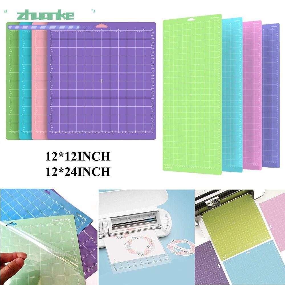 ZHUANPH แผ่นรองตัด, แผ่นรองตัด PVC กันลื่น, การ์ดหนาทนทาน Strong Grip Cameo Silhouette Cricut Mat สํ