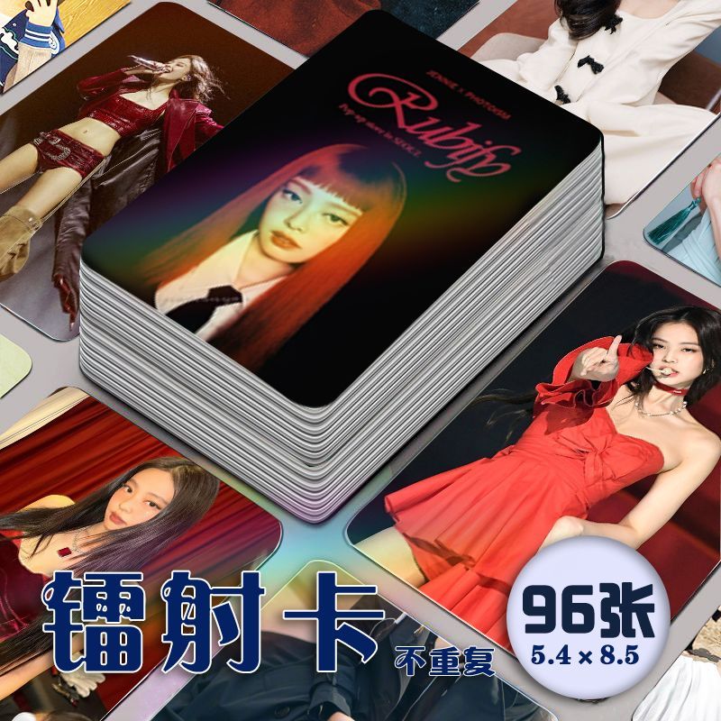 JENNIE JENNIE mini卡96 JENNIE 全套BLACKPINK 合饭制专用lomo卡自印 JENNIE เลเซอร์การ์ด 96 ชุดเต็ม
