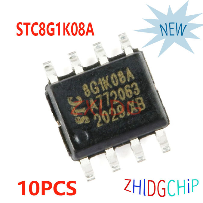 10 ชิ้นแบรนด์ใหม่ STC8G1K08A-36I-SOP8 STC8G1K08A