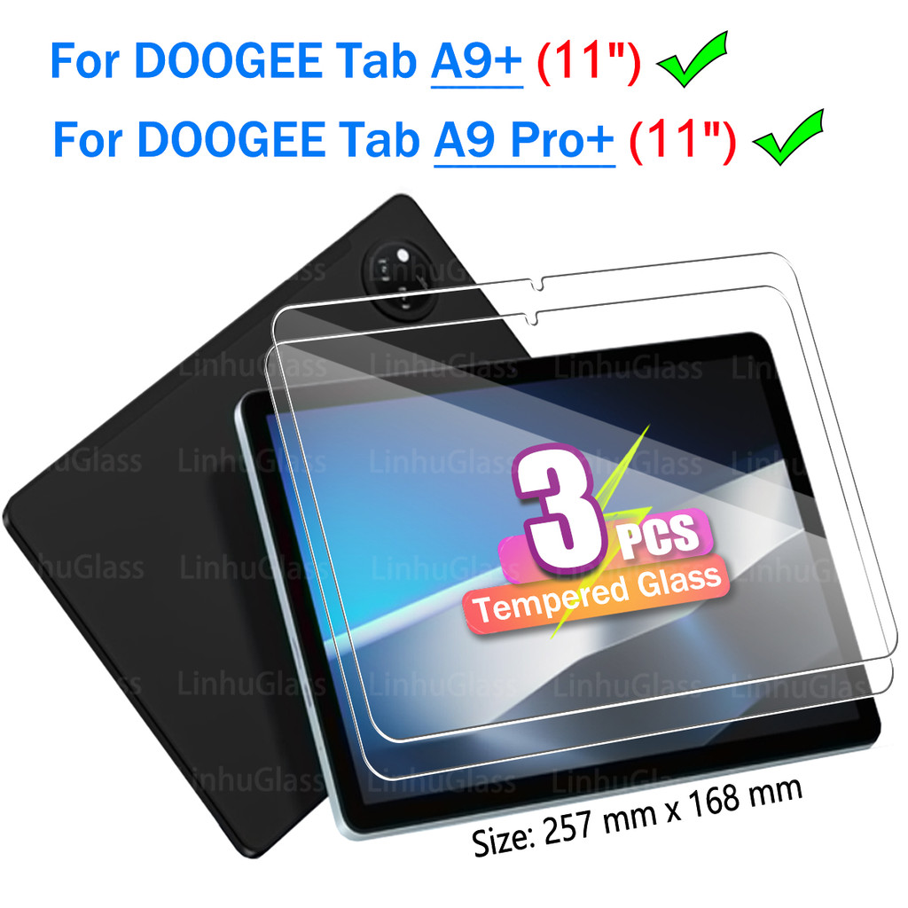 1‐3PCS ฟิล์มกระจกนิรภัยสําหรับ Doogee U9 U13 U12 U11 U10 2025 pro แท็บเล็ตป้องกันฟิล์มแก้วสําหรับ Do