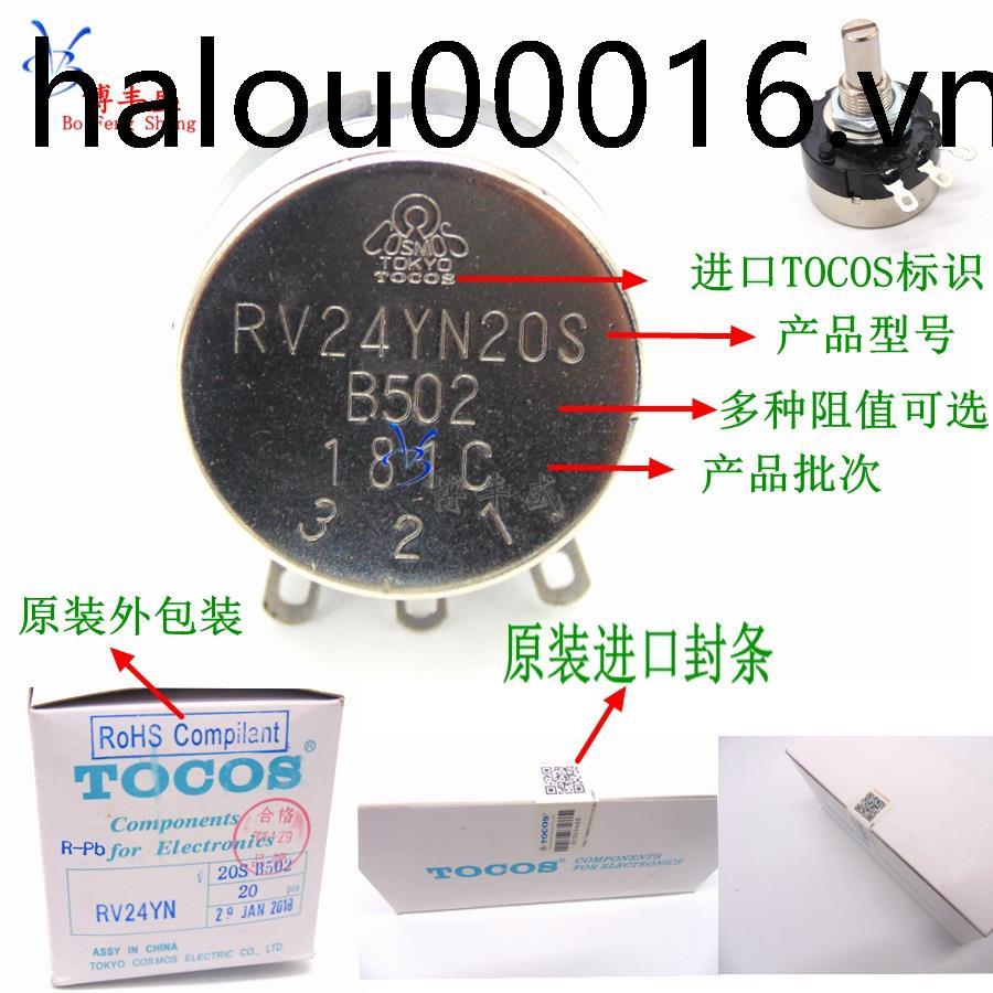Single Circle Potentiometer RV24YN20S B102 B202 B502 B103 B203 B503 B104 TOCOS