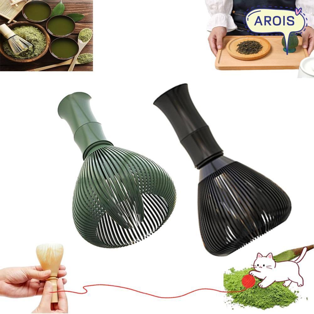 AROIS ที่ตีมัทฉะ, เอบีเอสเอบีเอส อาหารเกรดอาหาร ที่ตีเรซิ่น, ใช้ซ้ำได้ พร้อมที่จับที่ตีไข่ เครื่องปั่นผงชาเขียว