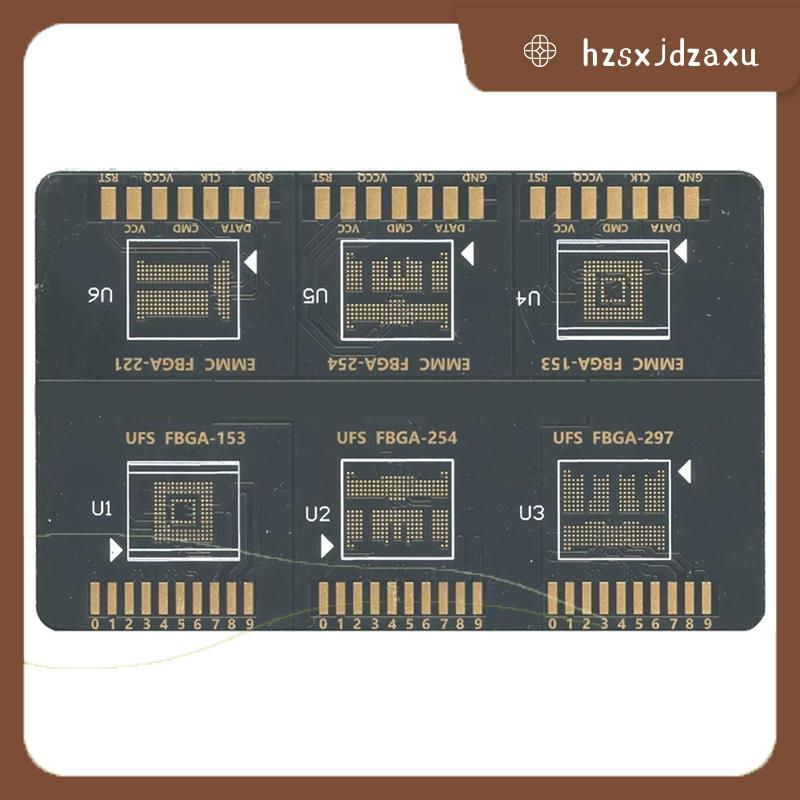 hzsxjdzaxuFlash 64 บอร์ด ISP EMMC FBGA 153 254 221 UFS FBA 153 254 297 สําหรับ F64 Lite Ultra Box