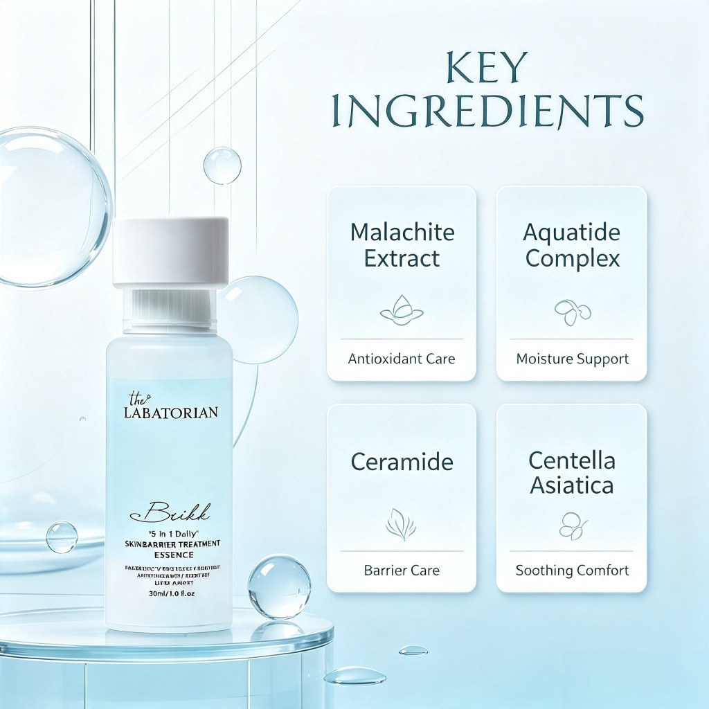 Brikk + Sheen + Oceans 30ml*3 ชุดเซรั่มบํารุงผิว Skin Barrier Repair, Radiance Boost, Deep Moisturiz