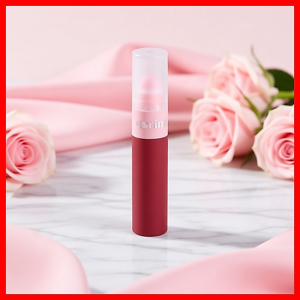 [coringco] Topping Tip Velvet Lip Tint, V03 Pomegranate Butter, 1 ชิ้น / Korean Lip Tint / Velvet Fi