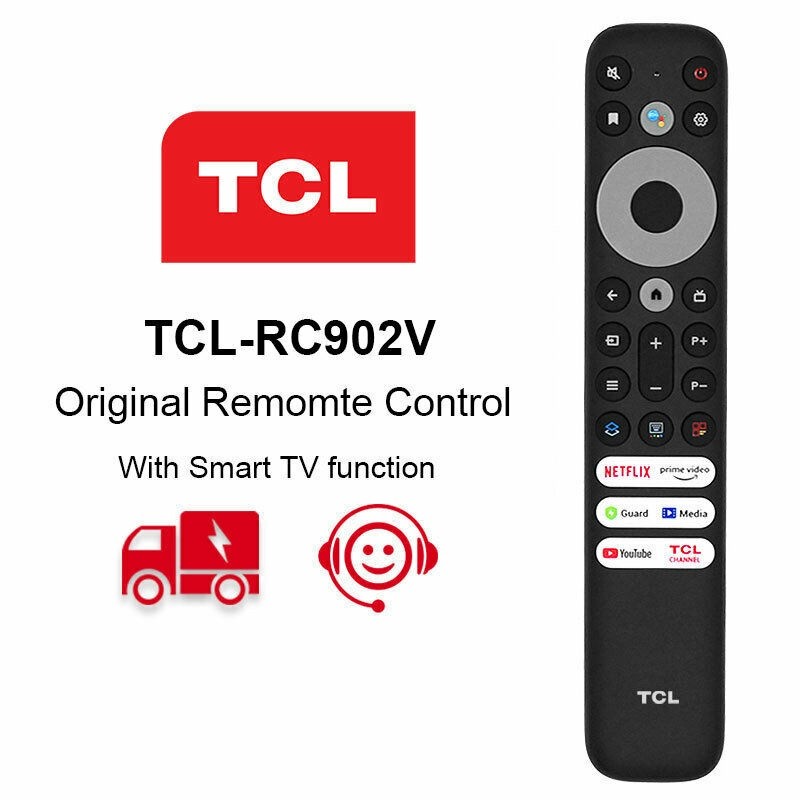 ของแท้ TCL RC902V1 RC902V FMR1 สําหรับ TCL 8K QLED Voice TV รีโมทคอนโทรล 65X925 55C728 65X925 75X925